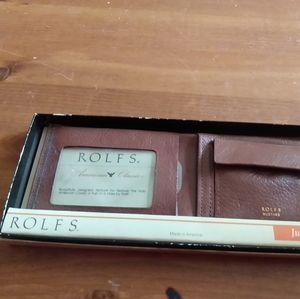 New Rolf's Junior Billfold Genuine Leather